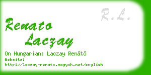 renato laczay business card